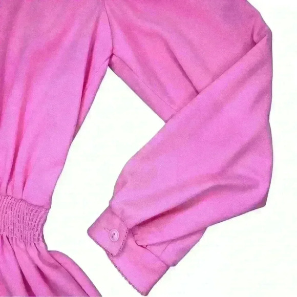Vintage Pink Long Sleeve House‎ Dress By Cora’s Closet - Picture 4 of 10